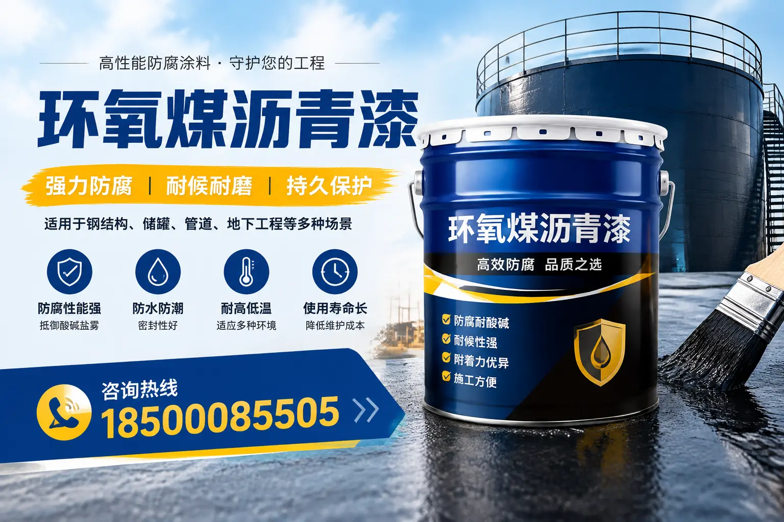环氧煤沥青漆在工业中的应用,长春企业的选择